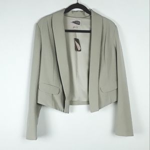 Forever 21 Beige Crop Jacket, Size Large NWT